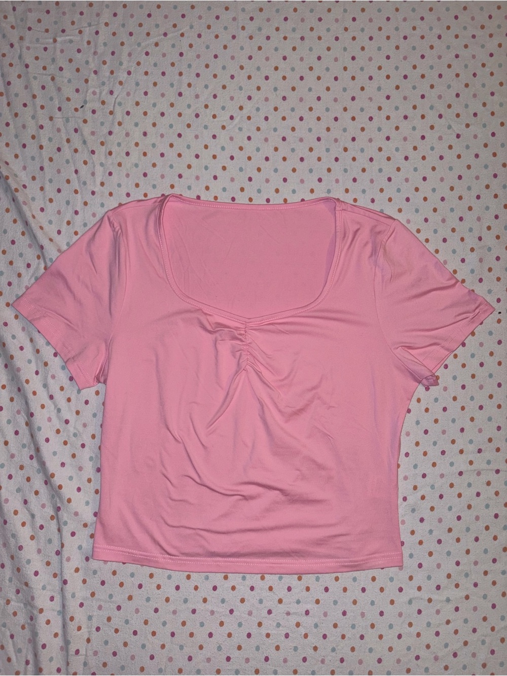 Baillin Dress Women’s Pink Ruched Sweetheart Stretch Top XL NWOT